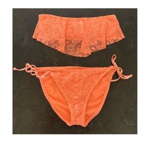 Mossimo supply peach lace bikini